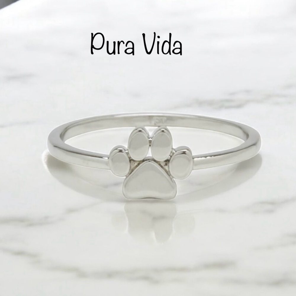 🐾NWT Pura Vida PAW PRINT RING Size 9🐾